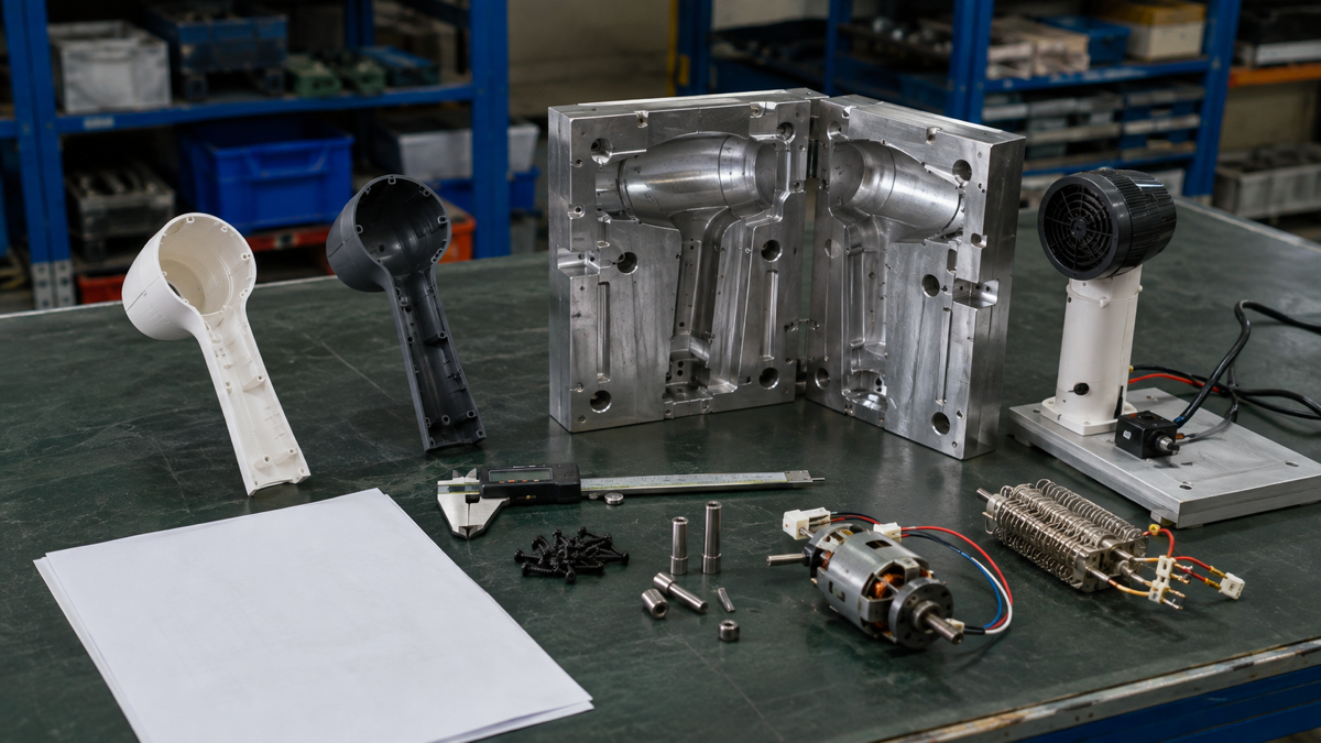 Small-appliance mold and prototype inspection bench